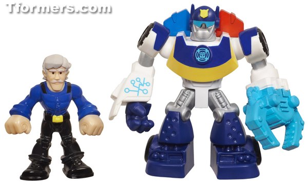 TRANSFORMERS RESCUE BOTS MINI BOT CHASE THE POLICE BOT & CHIEF (8 of 11)